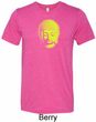 Yoga Neon Yellow Buddha Mens Tri Blend Crewneck Shirt