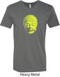 Yoga Neon Yellow Buddha Mens V-Neck Shirt