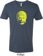 Yoga Neon Yellow Buddha Mens V-Neck Shirt