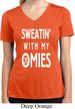 Yoga Omies Ladies Moisture Wicking V-neck Shirt