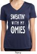 Yoga Omies Ladies Moisture Wicking V-neck Shirt
