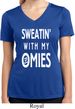 Yoga Omies Ladies Moisture Wicking V-neck Shirt