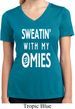 Yoga Omies Ladies Moisture Wicking V-neck Shirt