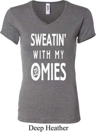 Yoga Omies Ladies V-neck Shirt