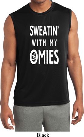 Yoga Omies Mens Sleeveless Moisture Wicking Shirt
