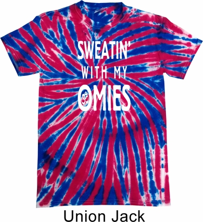 Yoga Omies Patriotic Tie Dye Shirt
