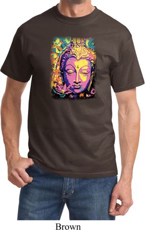 Yoga Psychedelic Buddha Adult Shirt