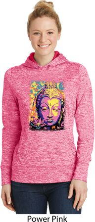 Yoga Psychedelic Buddha Ladies Dry Wicking Hoodie