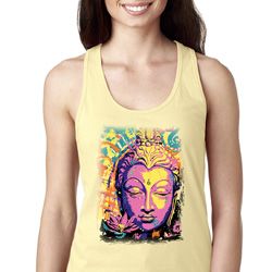 Yoga Psychedelic Buddha Ladies Ideal Tank Top Yoga Psychedelic Buddha Ladies Ideal Tank Top