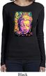 Yoga Psychedelic Buddha Ladies Long Sleeve Shirt