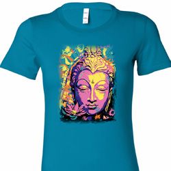Yoga Psychedelic Buddha Ladies Longer Length Shirt Yoga Psychedelic Buddha Ladies Longer Length Shirt