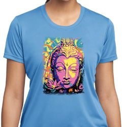 Yoga Psychedelic Buddha Ladies Moisture Wicking Shirt Yoga Psychedelic Buddha Ladies Moisture Wicking Shirt