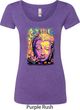 Yoga Psychedelic Buddha Ladies Scoop Neck Shirt