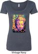 Yoga Psychedelic Buddha Ladies Scoop Neck Shirt