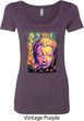 Yoga Psychedelic Buddha Ladies Scoop Neck Shirt