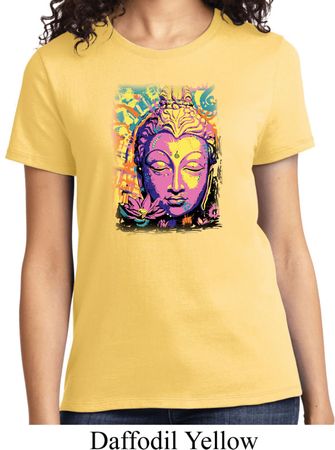 Yoga Psychedelic Buddha Ladies Shirt
