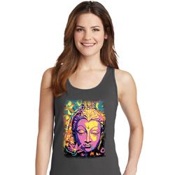 Yoga Psychedelic Buddha Ladies Tank Top Yoga Psychedelic Buddha Ladies Tank Top