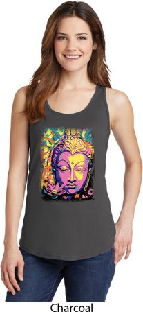 Yoga Psychedelic Buddha Ladies Tank Top