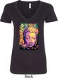 Yoga Psychedelic Buddha Ladies V-Neck Shirt