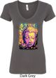 Yoga Psychedelic Buddha Ladies V-Neck Shirt