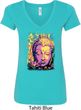 Yoga Psychedelic Buddha Ladies V-Neck Shirt