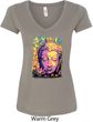 Yoga Psychedelic Buddha Ladies V-Neck Shirt