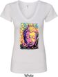 Yoga Psychedelic Buddha Ladies V-Neck Shirt