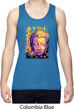 Yoga Psychedelic Buddha Mens Moisture Wicking Tanktop