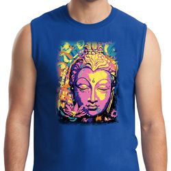 Yoga Psychedelic Buddha Mens Muscle Shirt Yoga Psychedelic Buddha Mens Muscle Shirt