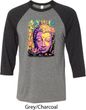 Yoga Psychedelic Buddha Mens Raglan Shirt