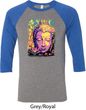 Yoga Psychedelic Buddha Mens Raglan Shirt