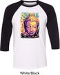 Yoga Psychedelic Buddha Mens Raglan Shirt