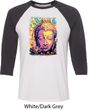 Yoga Psychedelic Buddha Mens Raglan Shirt