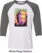 Yoga Psychedelic Buddha Mens Raglan Shirt