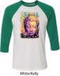 Yoga Psychedelic Buddha Mens Raglan Shirt