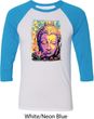Yoga Psychedelic Buddha Mens Raglan Shirt