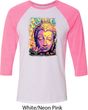 Yoga Psychedelic Buddha Mens Raglan Shirt