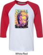 Yoga Psychedelic Buddha Mens Raglan Shirt
