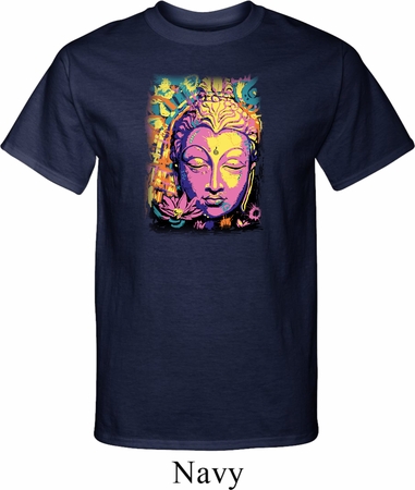 Yoga Psychedelic Buddha Mens Tall Shirt