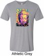 Yoga Psychedelic Buddha Mens Tri Blend Crewneck Shirt