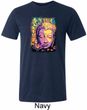 Yoga Psychedelic Buddha Mens Tri Blend Crewneck Shirt