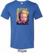 Yoga Psychedelic Buddha Mens Tri Blend Crewneck Shirt