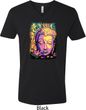 Yoga Psychedelic Buddha Mens V-Neck Shirt