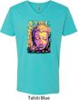 Yoga Psychedelic Buddha Mens V-Neck Shirt