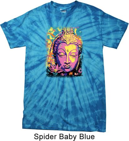 Yoga Psychedelic Buddha Spider Tie Dye Shirt