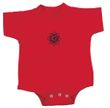 Yoga Romper Black Lotus OM Patch Small Print Infant Baby Creeper