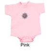 Yoga Romper Black Lotus OM Patch Small Print Infant Baby Creeper