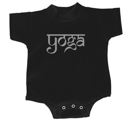 Yoga Romper Sanskrit Yoga Text Infant Baby Creeper