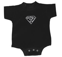 Yoga Romper Super OM Small Print Baby Creeper