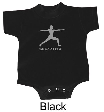 Yoga Romper Warrior 2 Pose Meditation Infant Baby Creeper